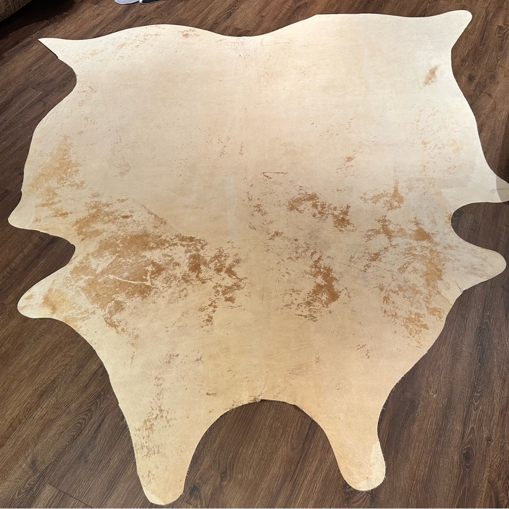 Vintage cowhide rug